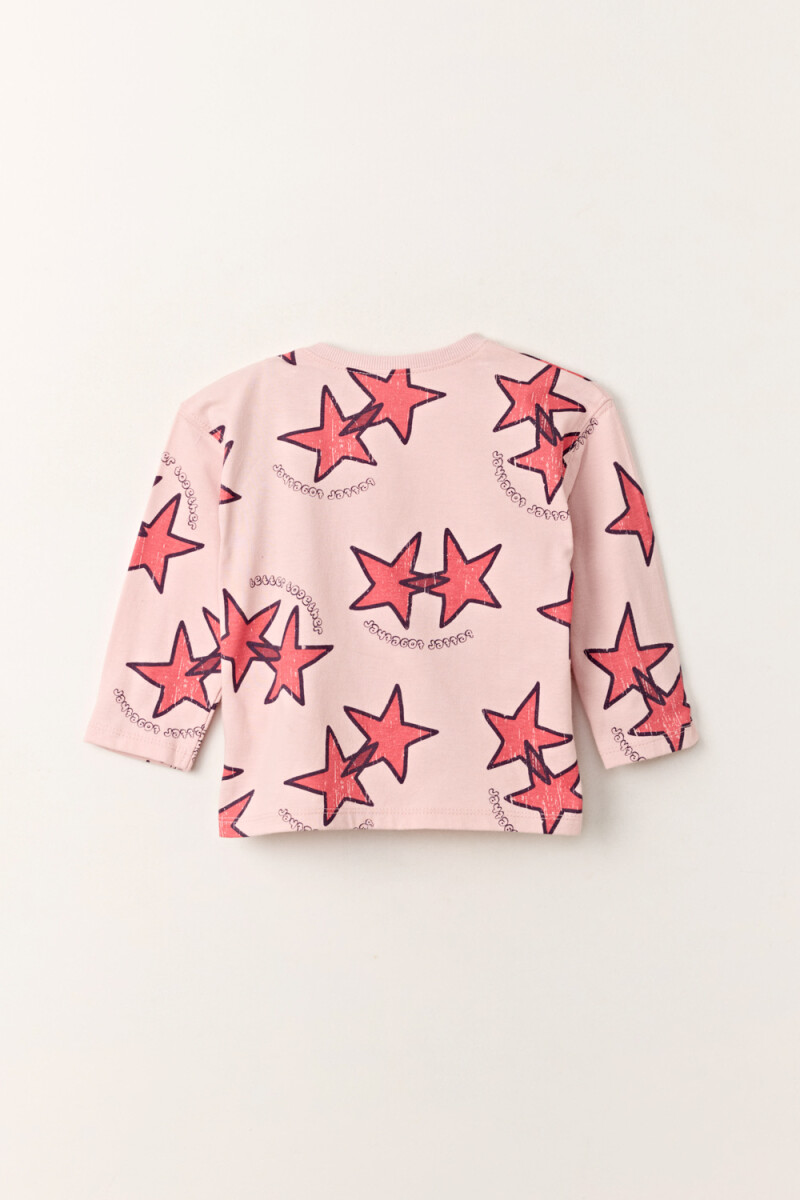 Remera estampa Rosa Pastel