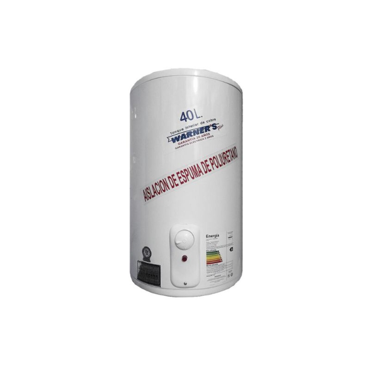 TERMOTANQUE WARENERS COBRE 40L 