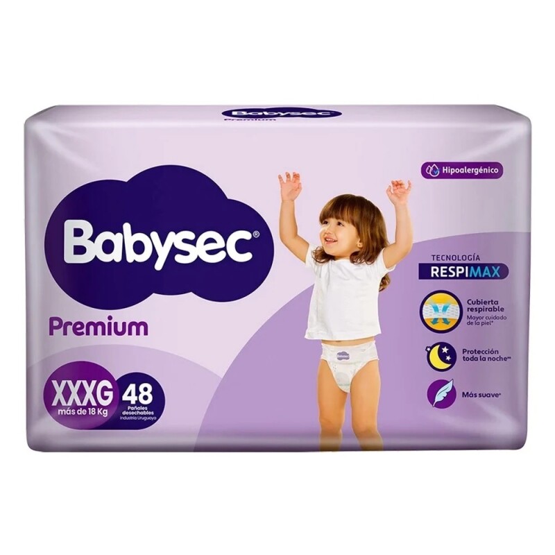 Pañales Babysec Premium Xxxg 48 Uds. Pañales Babysec Premium Xxxg 48 Uds.