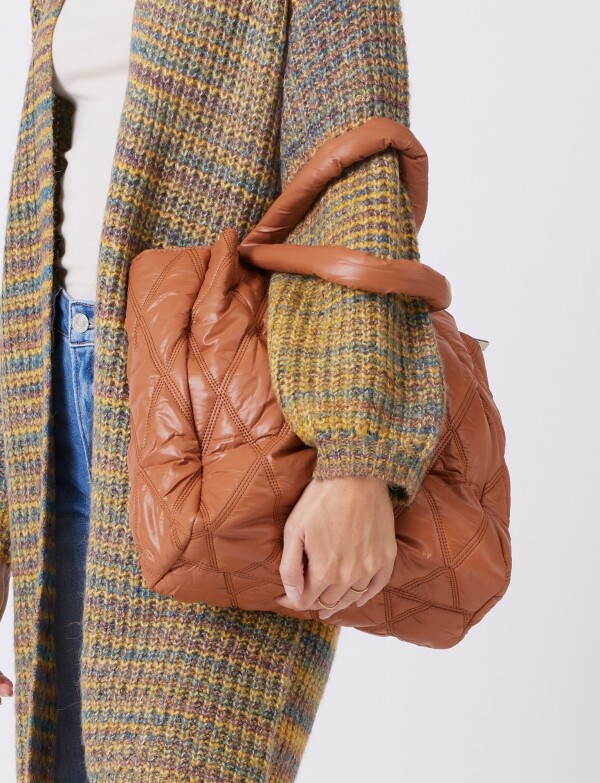 Cartera Capitoneada TERRACOTA