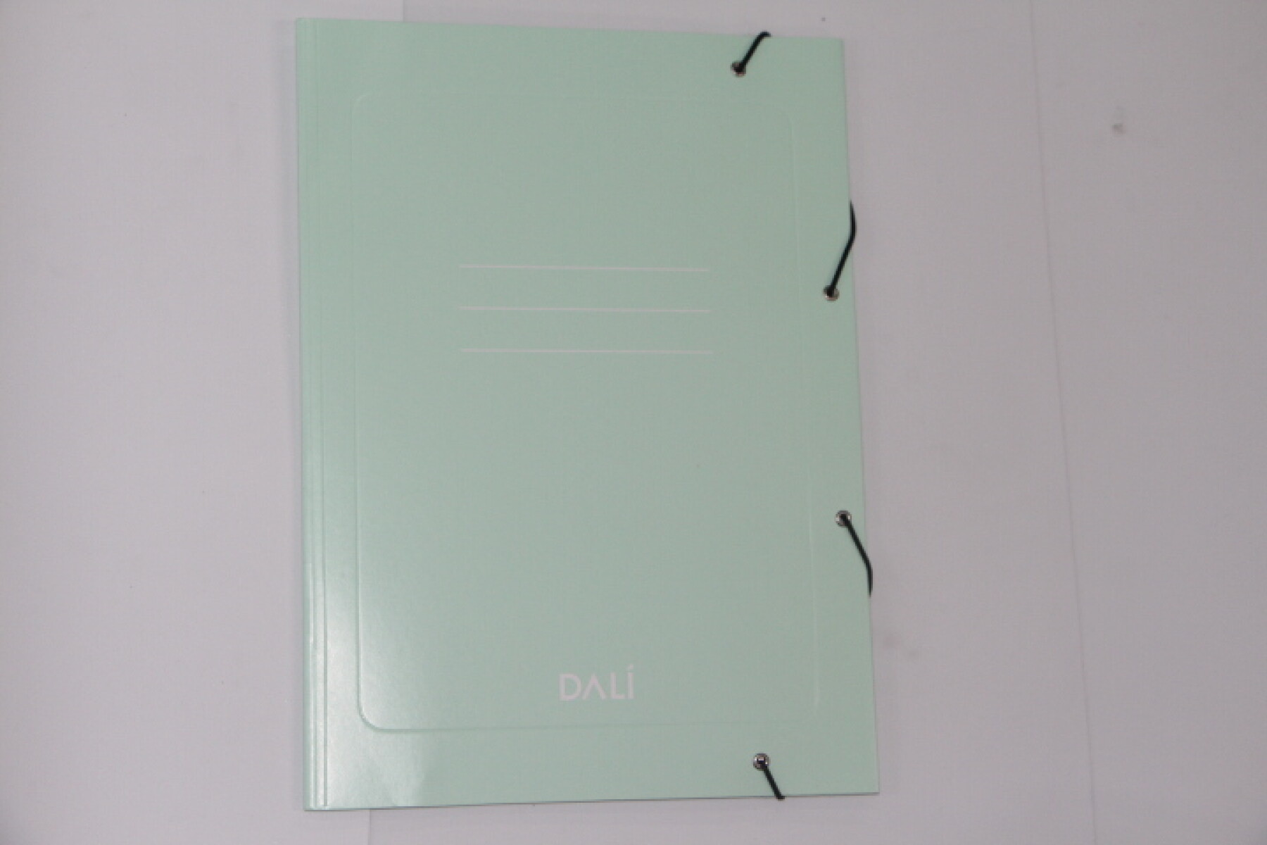 CARPETA DALI CON ELASTICO TAMAÑO OFICIO COLORES PASTELES - COLOR VERDE 