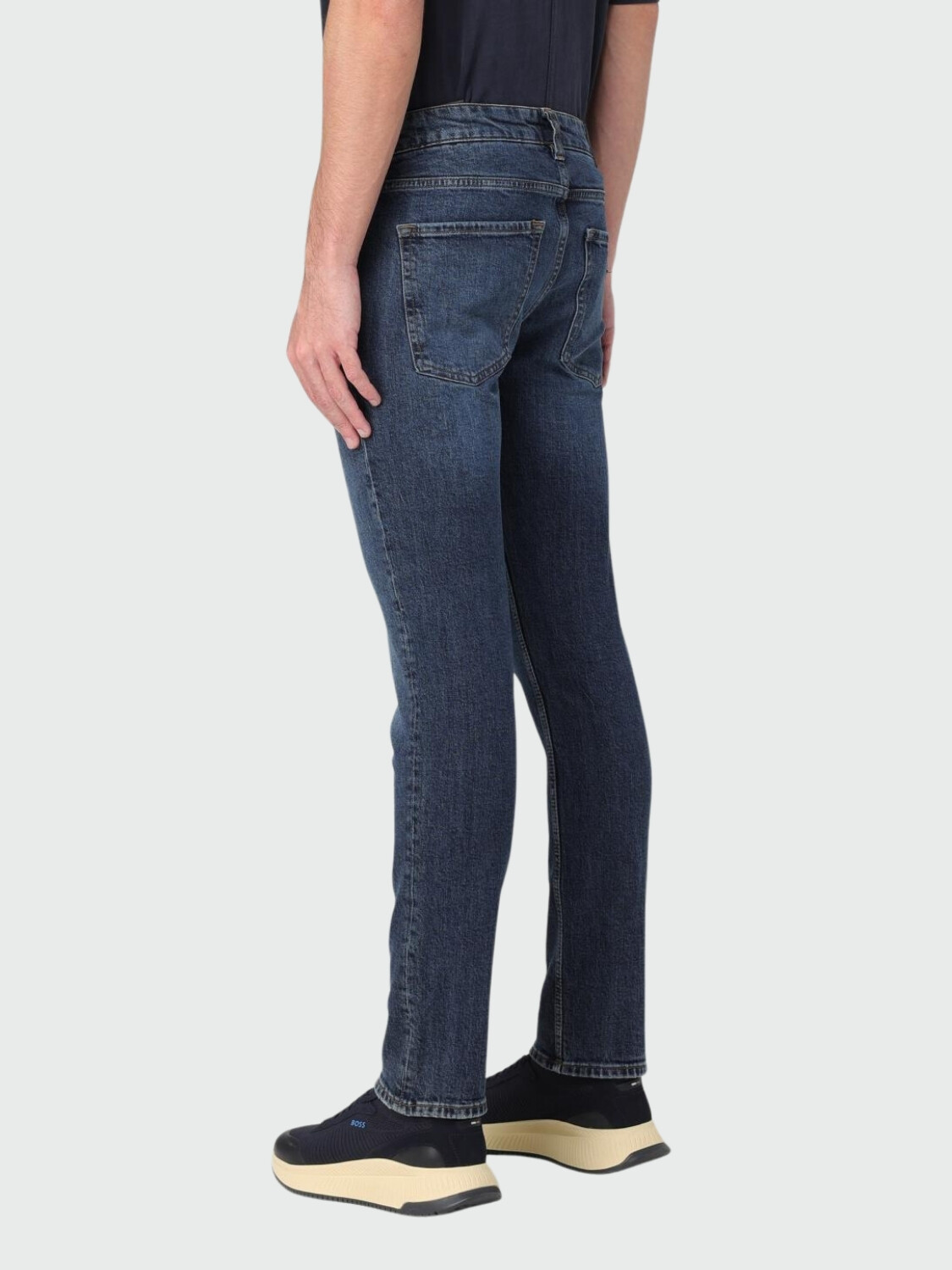 BOSS Jeans Slim Fit de Denim Azul Alta Automática
