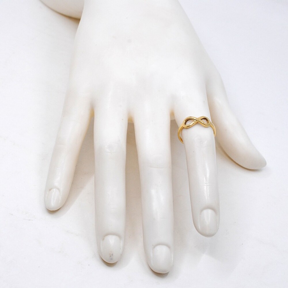 Anillo del infinito en oro 18k amarillo Anillo del infinito en oro 18k amarillo