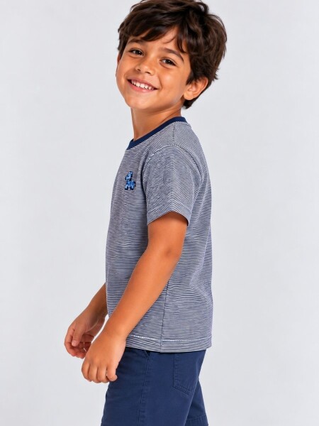 T-SHIRT COCOMIEL TN8830 M.C AZUL