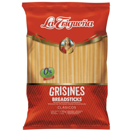 GRISINES CLASICOS 150 GR LA TRIGUEÑA GRISINES CLASICOS 150 GR LA TRIGUEÑA