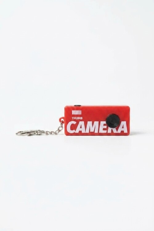 Llavero retro con cámara 1080p, Alta Definición rojo