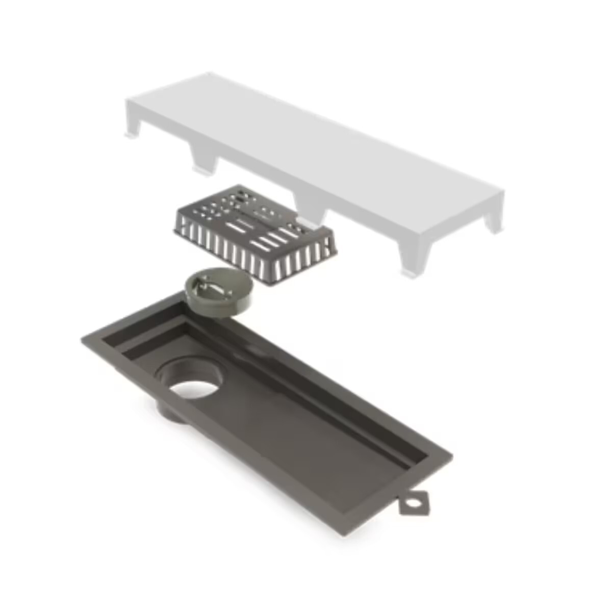 Novii Receptaculo Pvc Tapa Blanca Perforada 25cm 