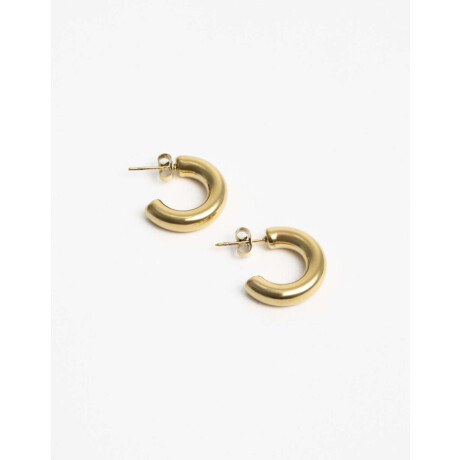 Aros Argollas Metal Dorado
