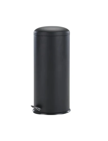 PAPELERA CILINDRICA 30LT ACERO NEGRO MATE PAPELERA CILINDRICA 30LT ACERO NEGRO MATE