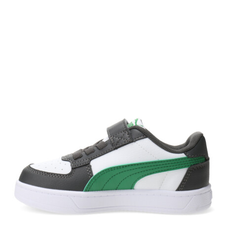 Championes Infantiles Puma Caven 2.0 Block Blanco - Gris - Verde