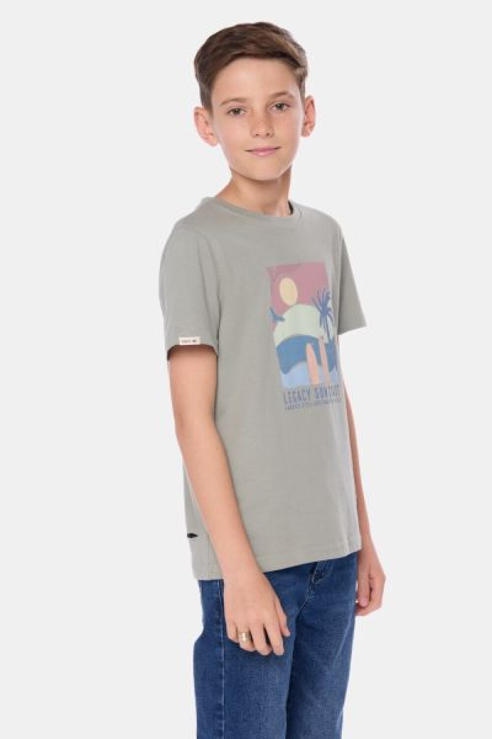 REMERA ESTAMPADA Verde