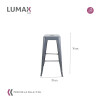 Taburete Tolix Hogar Pub Muebles Gris