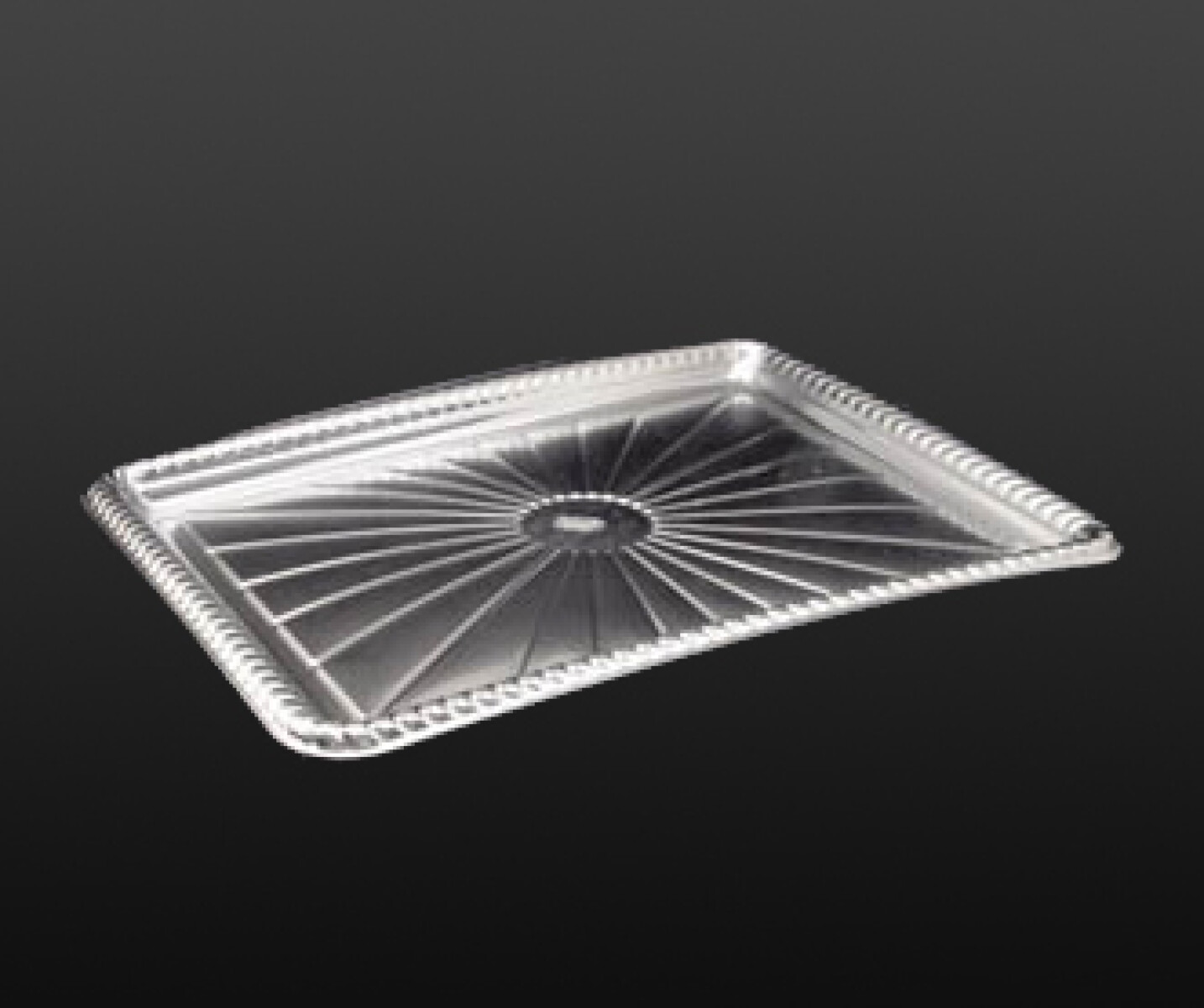 BANDEJA PLATEADA RECTANGULAR 24X34 CM. 