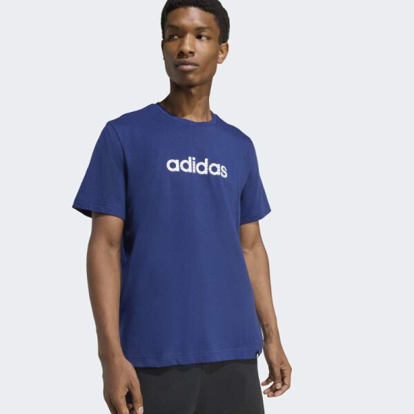 Remera Adidas Big Linear Essentials Azul