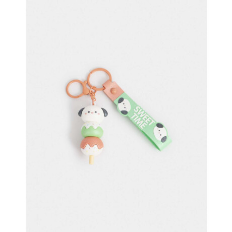 Llavero Y Charm Perrito Helado Combinacion Multicolor