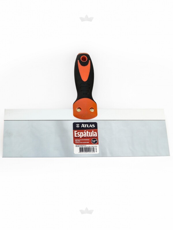 ESPATULA INOX PARA YESO CON MANGO DE GOMA ATLAS- 300mm N/A