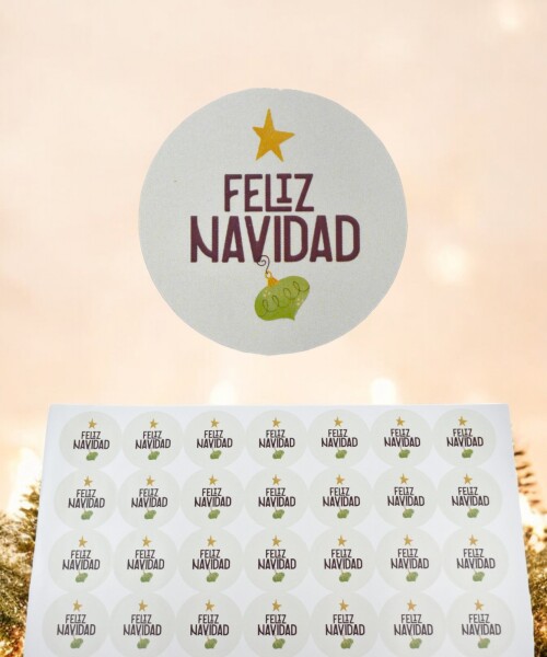 Stickers navidad placha DISEÑO 5