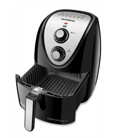 Freidora Electrica Mondial Air Fry 5 litros negro/inox AFN-50 Freidora Electrica Mondial Air Fry 5 litros negro/inox AFN-50