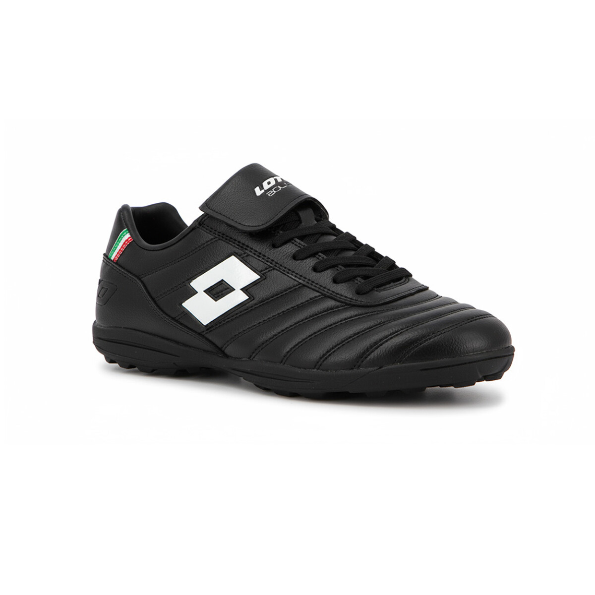 Lotto BOLOGNA Futbol 5 TF Unisex - Negro/Blanco - Negro-Blanco 