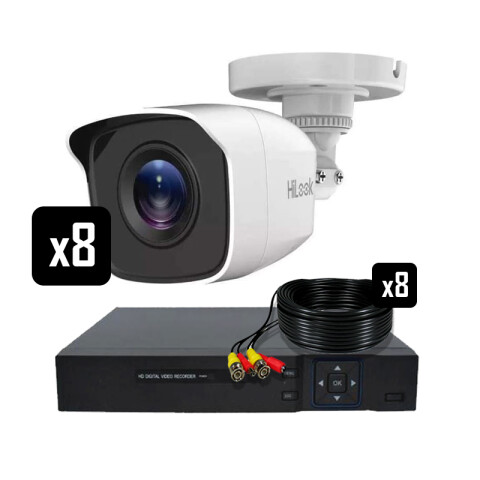 Kit De Seguridad Ofxpro: DVR 8 Canales + 8 Cámaras 2MP Full Unica