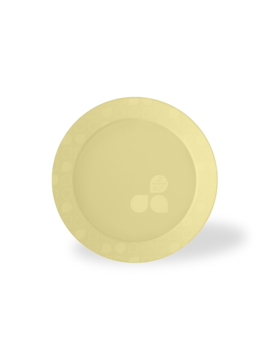 PLATOS REDONDOS 15cm - amarillo 