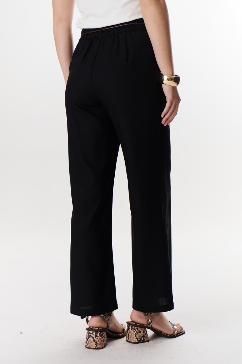 PANTALON LINO LYRIO NEGRO