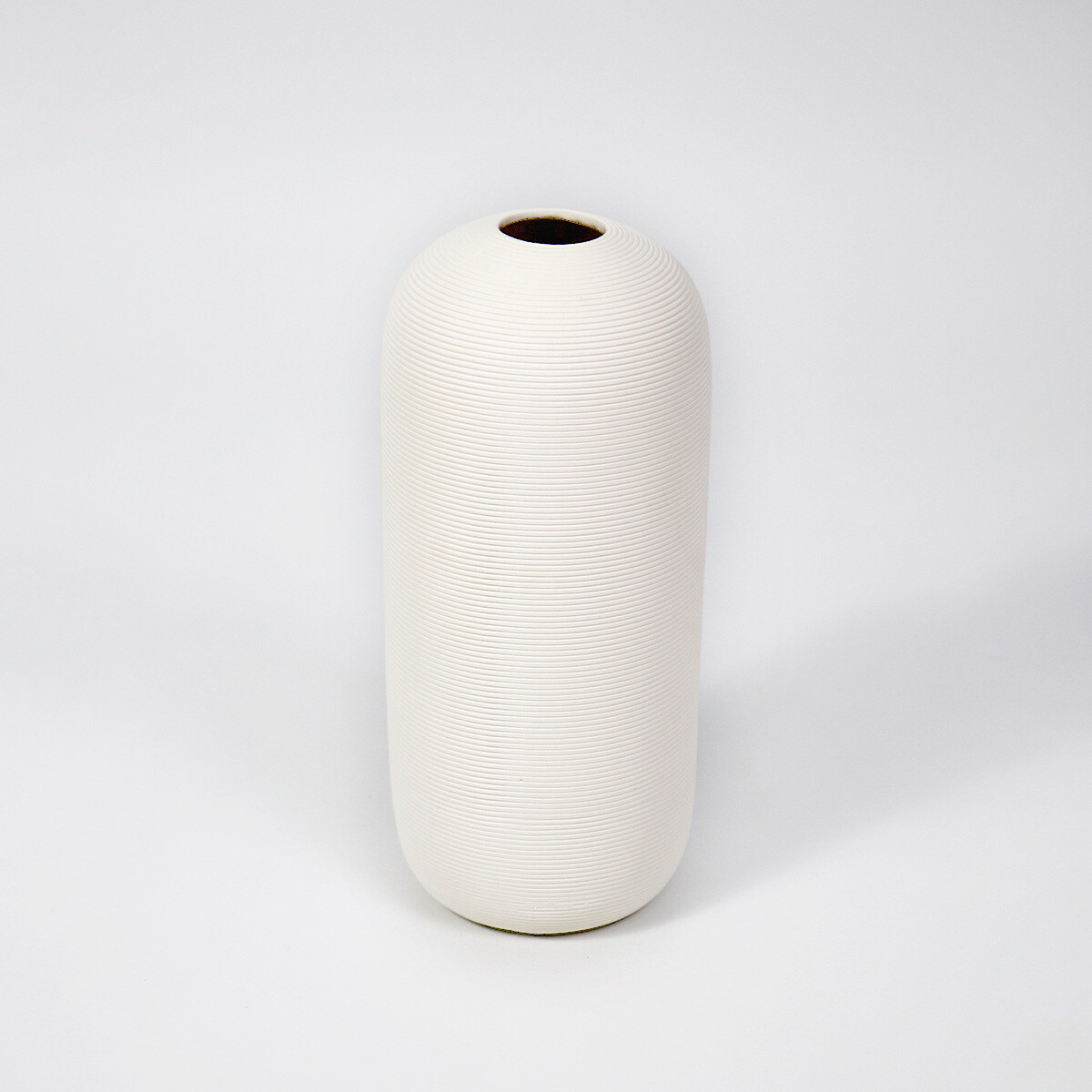 FLORERO CERAMICA BLANCO 3.5X25X10.5CM 