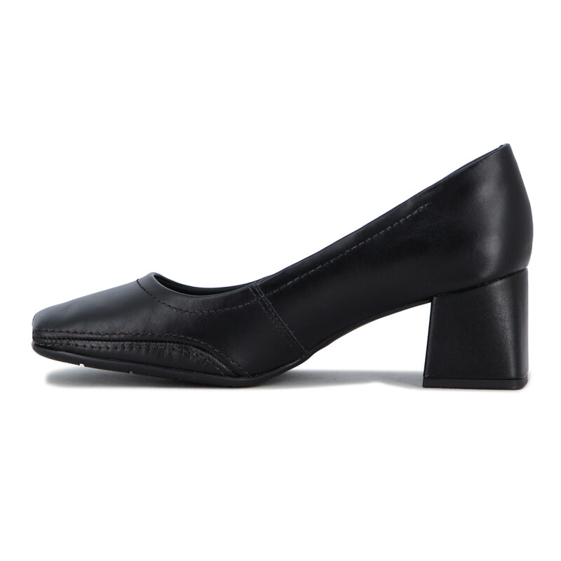 Ramarim Zapato Taco Bajo Cuadrado Punta Fina C/ Pin Negro