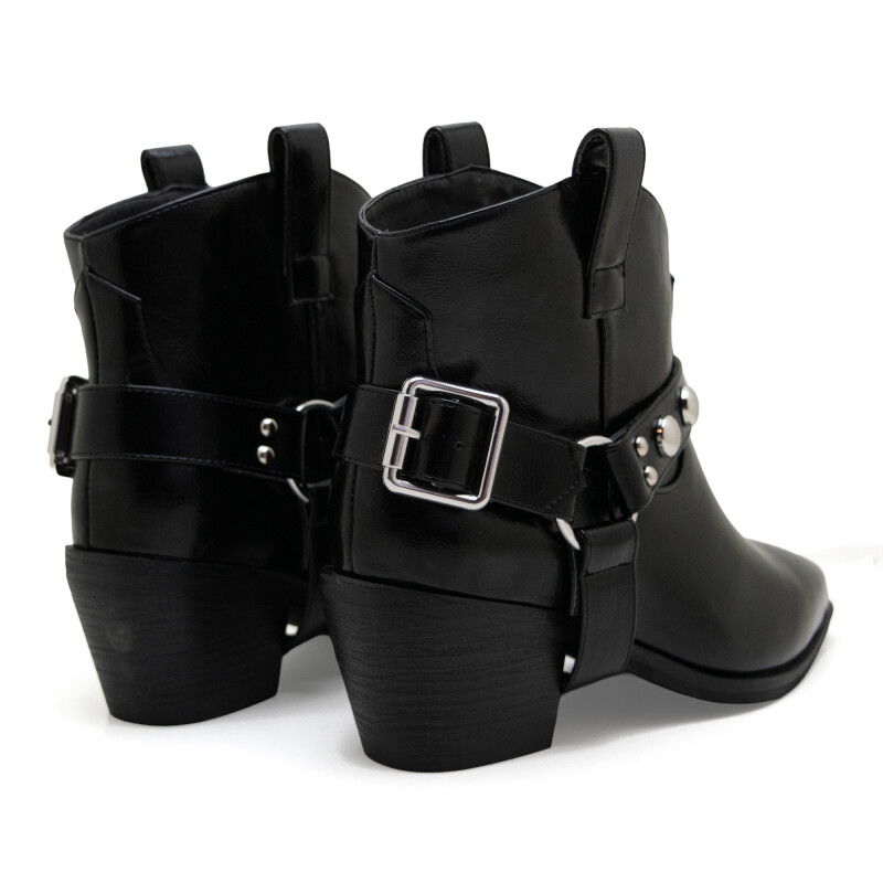 Country Bota punta fina Negro