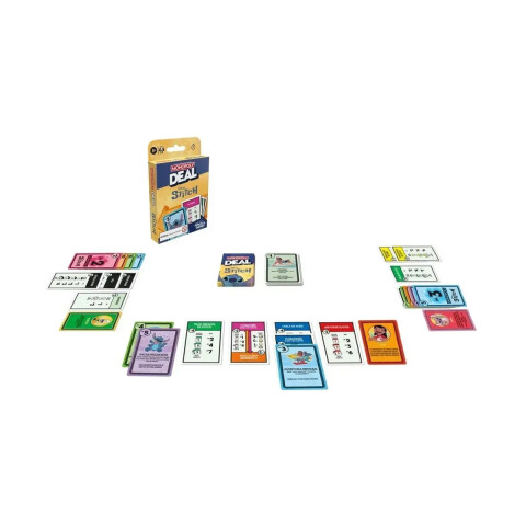 Juego de Cartas Monopoly Deal Edición Stitch en Español U