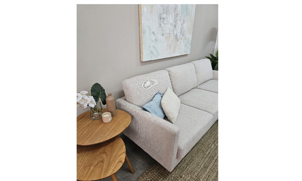 Sofa con Chaise PRADA PREVENTA Beige Tela Rústica