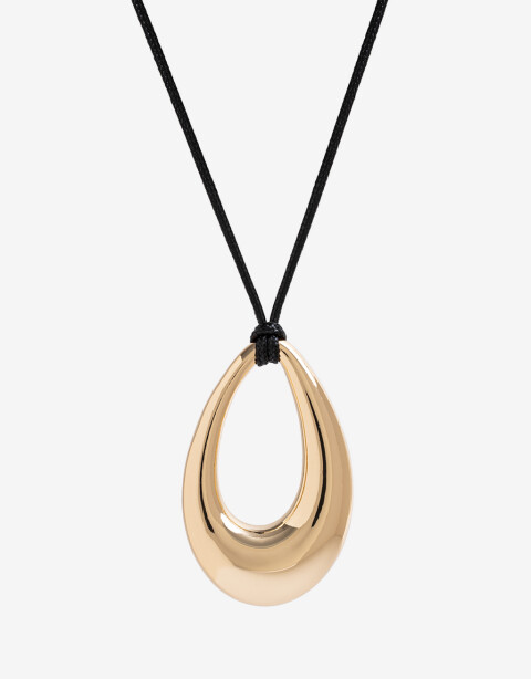 Collares Largos Metal Collar Largo Maxi Dije Metal - Dorado
