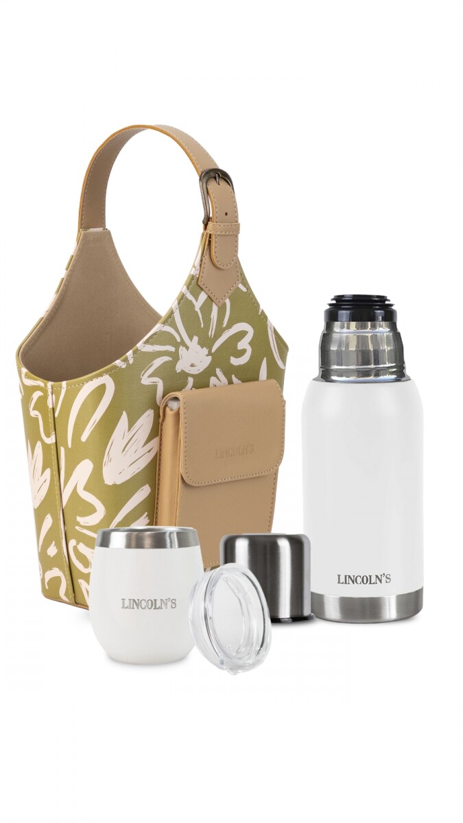 KIT MATERO HOUSES - FLORES OLIVA C/ BLANCO 