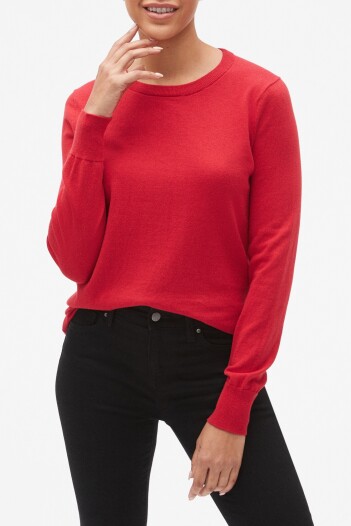 Buzo Cuello Redondo Mujer Modern Red 2
