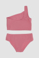 Bikini liso 6-17a Rojo