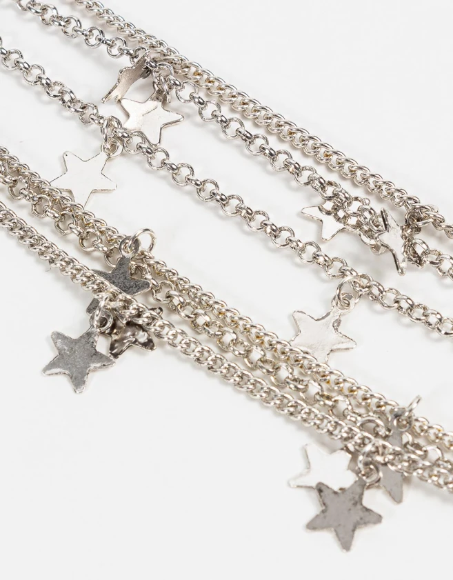 Chokers Bañada en Plata Chokers Cosmico Bañado En Plata - Plateado