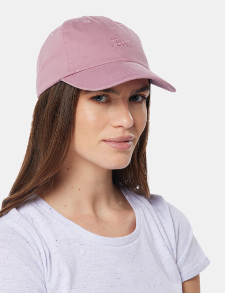 GORRO CON VISERA DE LONA Rosado