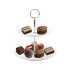 Porta Cupcakes Doble Piso Porcelana 15.5cm/12.5cm Porta Cupcakes Doble Piso Porcelana 15.5cm/12.5cm