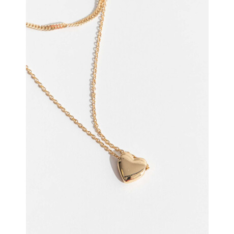 Collar Layer Bañado En Oro Dorado