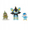 Set Figuras De Batalla X3 Axew + Luxio + Piplup