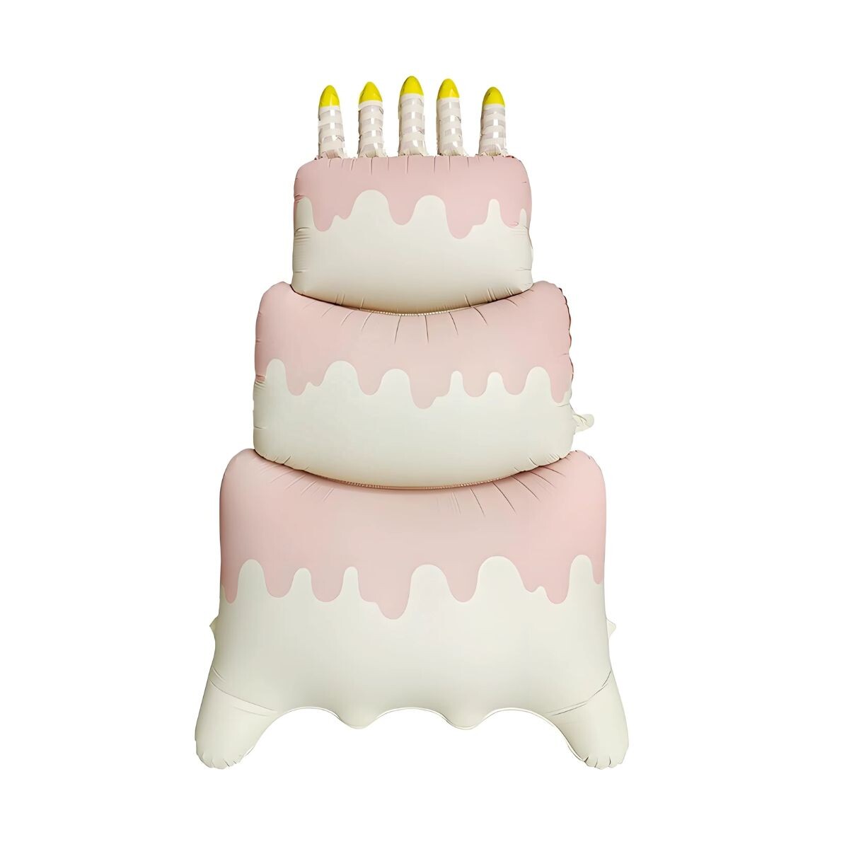 Globo Forma De Torta de Cumpleaños - Rosa 