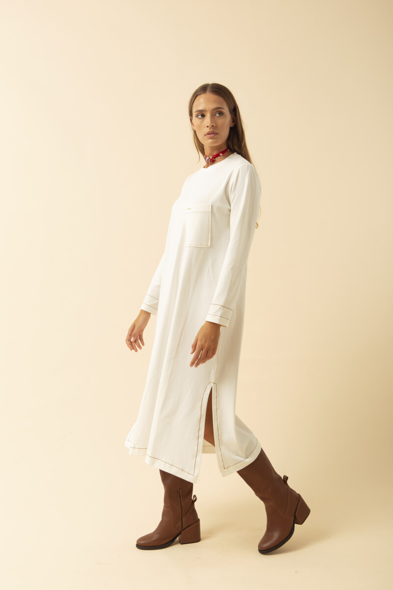 TSHIRT LONGA EXTRA Manteca