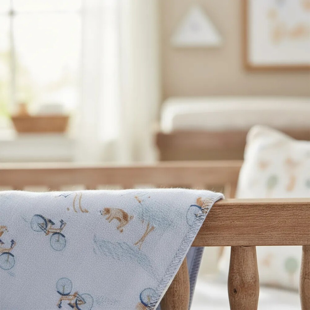 Set sabanas recibidores multifuncion gerber x4 perrito azul