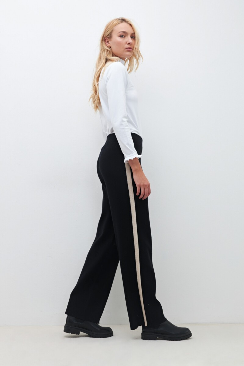 Pantalón tejido negro