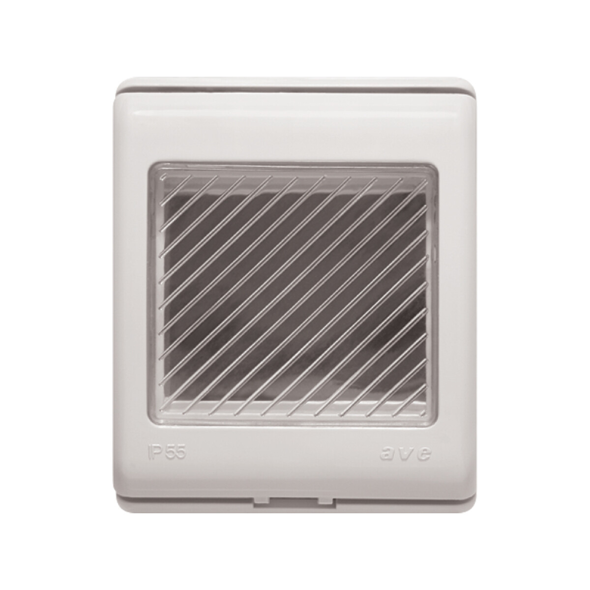 Caja exterior 2 módulos gris c/membrana - Ave - C55632 