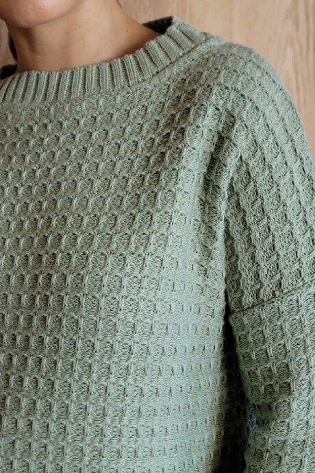 Buzo Roca Verde Malva
