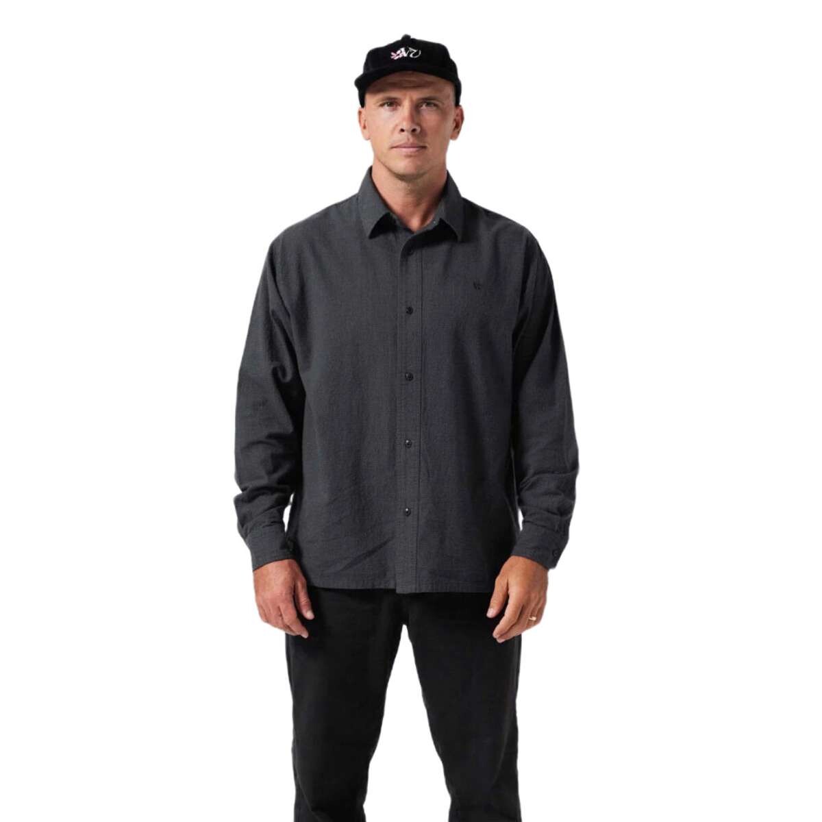 Camisa Rivvia Vv Check - Negro 