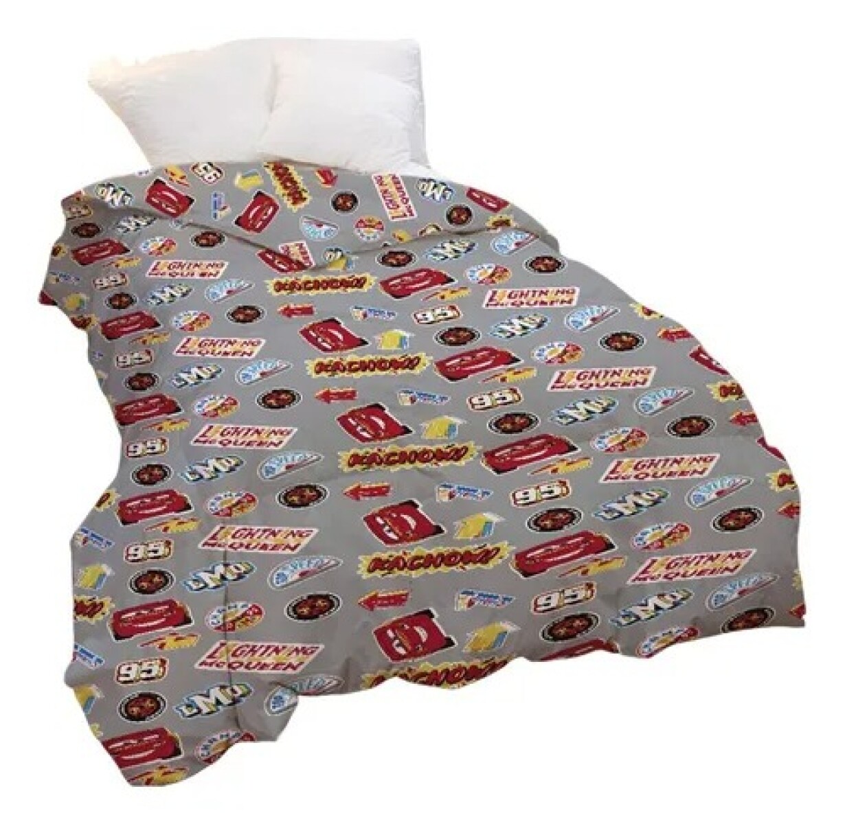 Acolchado 1 Plaza Disney CARS GRIS – Abrigo, suavidad y diversión 