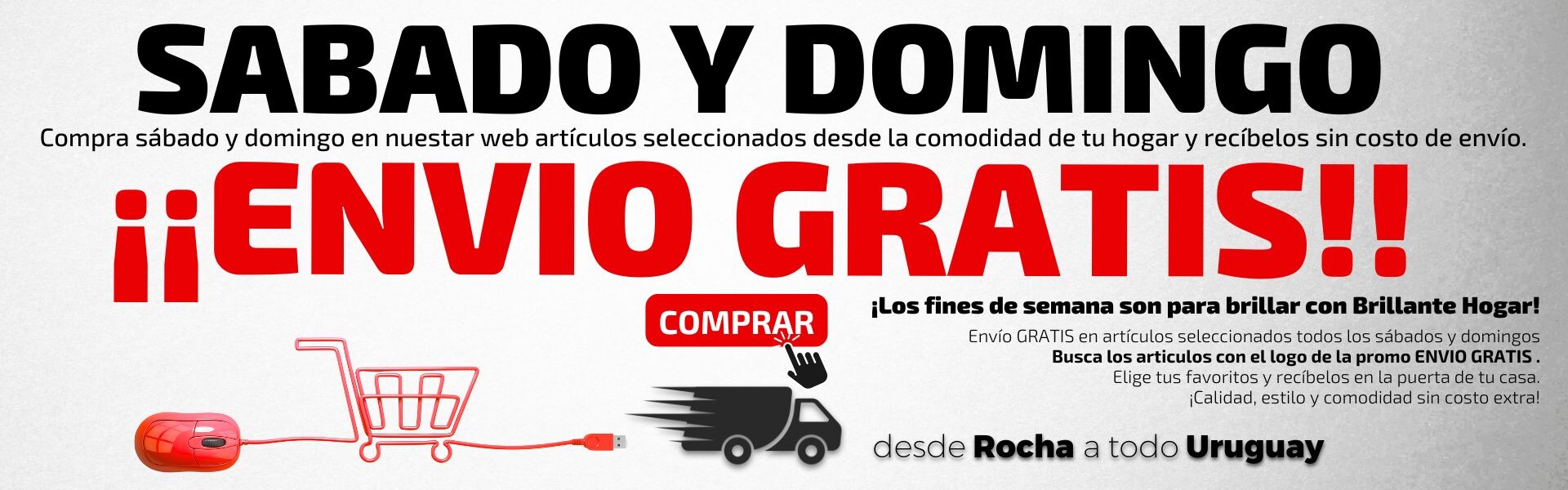 Envio Gratis Sabado y Domingo