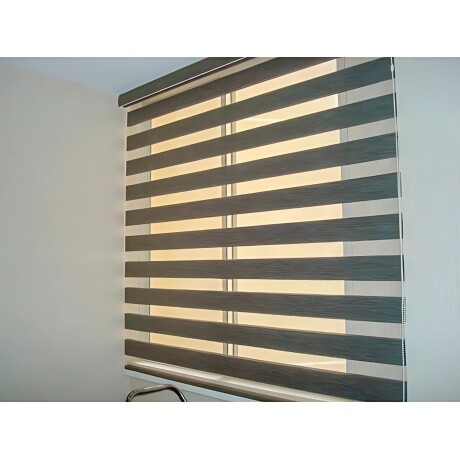 Cortina Roller Zebra Simple Lumax 1.2 X 2.1m Gran Calidad Gris